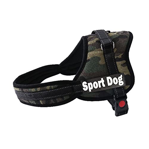 Haustier Hund personalisiertes Geschirr 5 Farben 5 Größen groß mittel klein Hundegeschirr Haustier Weste Strap, Grün Camo, S von NC