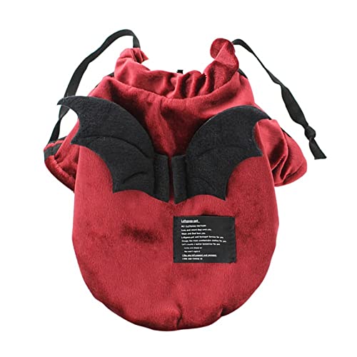 Haustier Samtmantel Warme Winterkleidung für Hundesportkostüm Samtfleece Inside,R,L von NC