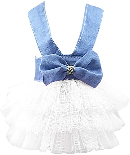 Haustierkleidung, niedliche Halter Bowknot Tutu Kleider, Hundewelpen-Spitzenrock-Prinzessin-Kleid L von NC