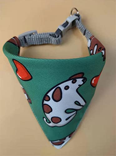 Hund Katze Bandana-Schal-Kragen Verstellbares Haustier-Halstuch Niedlicher Pfotenmuster-Schal Wasserdichtes Speichel-Handtuch für kleinen Hund,G,M von NC