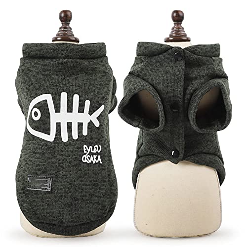 Hundebekleidung Winter Haustier Hund Jacke Mantel Für Hunde Hoodie Outfit Warme Welpen Haustier Kleidung Für Hunde Haustiere Kleidung,grün,XL von NC