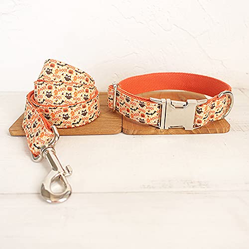 Hundehalsband für kleine große Hunde Flexible Welpen Fliege Halsband Leine 5 Größen, Hundehalsband Leine Set,M von NC