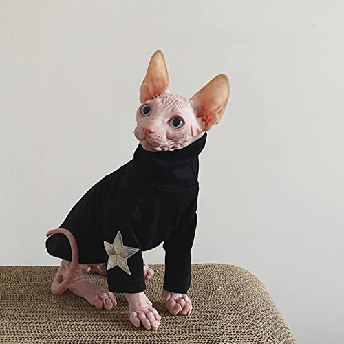 Katzenkleidung für Hunde Kurze Haustierkleidung,Schwarz,XL von NC