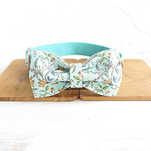 Kreative Hundehalsbänder im frischen Stil mit floral verstellbarem Hundehalsband 5 Größen, Hundehalsband Fliege, xs von NC