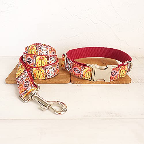 Mode handgemachte weiche hartnäckige Hundehalsband mit Fliege Hundehalsband Leine 5 Größen, Hundehalsband Leine Set, xs von NC