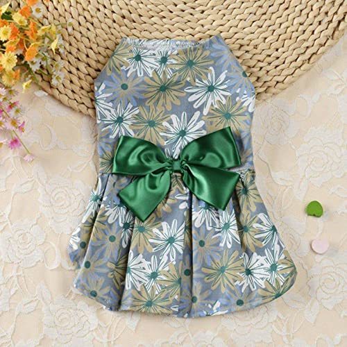 Sommerhundekleid Kleines Blumenprinzessin-Hundekleid für Hunderock Sommerprinzessin-Hundehochzeitskleider Kleidung Haustierkleid,07,XL von NC