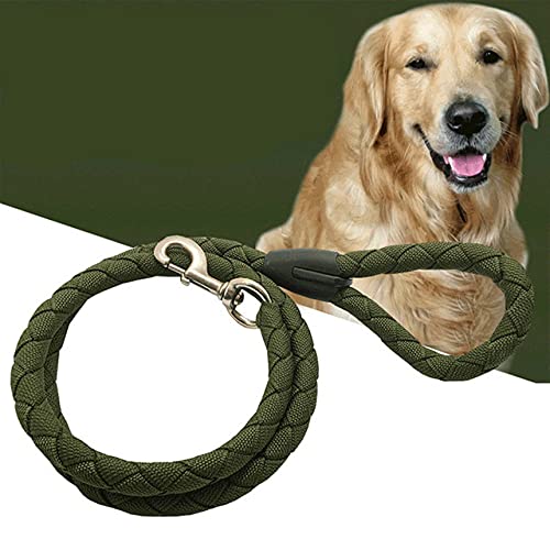 Verstellbares Hundehalsband Nylon Leine Metallschnalle Hundehalsband Leine Heimtierbedarf,Leine,S von NC