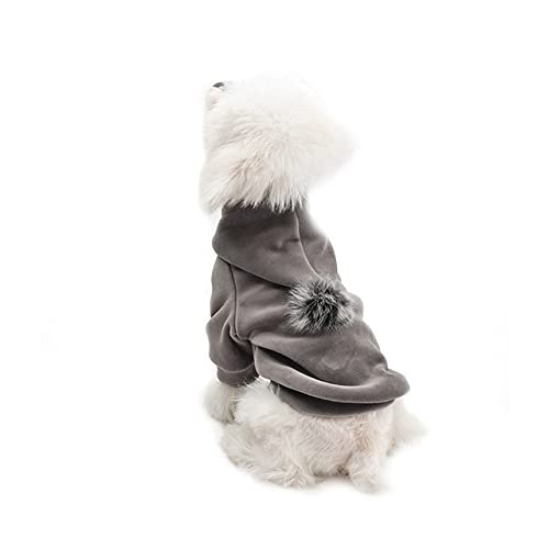 Warme Hundebekleidung Winter Haustiere Hundebekleidung Hundejacke Weiche Kleidung für kleine mittlere Hunde Welpen,grau,S von NC