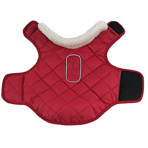 Warme Hundebekleidung Winter Haustiermantel Jacke Winddichte Haustiere Hundebekleidung Für Mittelgroße Hunde Kostüm Haustierkleidung Für Hund,Rot,S von NC