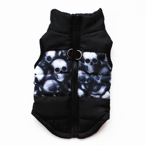 Warme Hundekleidung für kleine Hunde Winter Haustier Hundemantel Jacke Gepolsterte Kleidung Welpen Outfit Weste Kleidung,D,S von NC