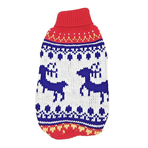 Warmer Puppuy Hundepullover Winter Haustierkleidung für kleine Hunde Katze Pullover Kleidung Kostüm,Weiß Nay Deer,16 von NC