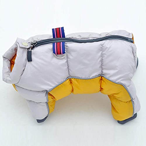 Winter-Hundebekleidung Hunde-Overalls für kleine Hunde Super Warmer weicher Welpen-Schneeanzug für weibliche/männliche Hunde, gelb, 18 von NC