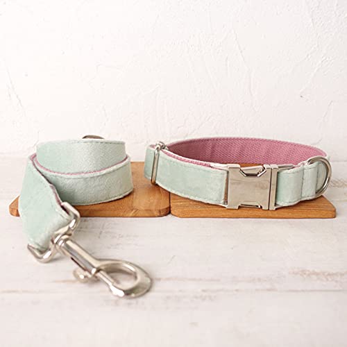 schönes Haustier Hundehalsband Leine verstellbares Welpenhalsband 5 Größen,Hundehalsband Leine Set,M von NC