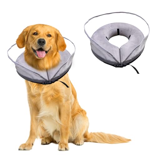 Aufblasbares Hundehalsband, weiches Kegel-Genesungshalsband für Hunde und Katzen, Schnellverschluss und verstellbare Passform, Haustierschutz Hund Donut-Halsband für nach Operationen, schützt vor Aufblasbares Hundehalsband, weiches Kegel-Genesungshalsband für Hunde und Katzen, Schnellverschluss und verstellbare Passform, Haustierschutz Hund Donut-Halsband für nach Operationen, schützt vor von NCONCO