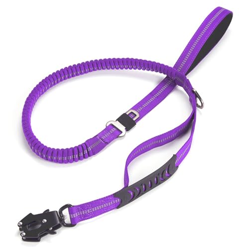 Bungee-Hundeleine, 1,4 m, stabiles langes Hundeseil, Welpenleine, Nylon, Haustier-Hundeleinen mit gepolstertem Griff, reflektierende Hundeleine, Welpenleine für Katzen, Hunde, Hundetraining von NEECS