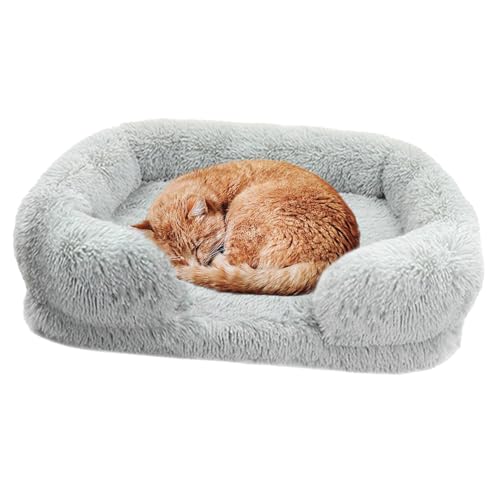 Große Hundebetten, Eier-Baumwoll-Haustiermatratze, Plüsch-Haustier-Hundesofabett mit waschbarem Bezug, orthopädische Couch, Haustierbett, Winter, warmes Katzenbett, Kuschelbett weich, Donut-Hundebett, von NEECS