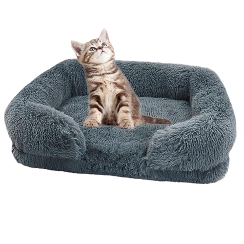 Große Hundebetten, Eier-Baumwoll-Haustiermatratze, Plüsch-Haustier-Hundesofabett mit waschbarem Bezug, orthopädische Couch, Haustierbett, Winter, warmes Katzenbett, Kuschelbett weich, Donut-Hundebett, von NEECS