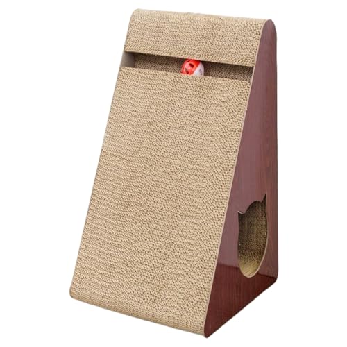 Katzenspielzeug, Katzenkratzbrett, Kätzchenspielzeug, Kratzbrett Katzen Sisal, Kratzbrett Mit Katzenminze Für Katzen, Wendbare Kratzpads, Kratzbrett, Kratzlounge Aus Wellpappe, Mit Box Und Katzenminze von NEECS