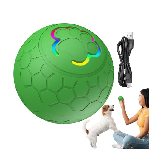 NEECS Automatischer Rollball für Katzen – Automatisch rollender selbstbewegender Hundeball – 2 Modi, berührungsaktiviertes Kätzchenspielzeug, interaktives Katzenübungsspielzeug für Training, Spielen, von NEECS