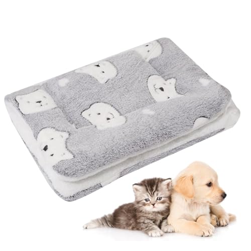 NEECS Hundebett Matratze - Weiche Warme Kissenmatte für Hundeschlaf - Weiche Warme Decken und Welpenunterlagen, Waschbare Schlafdecke für Hund und Kleintiere Schlaf von NEECS