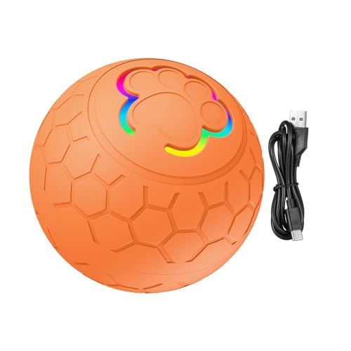 NEECS Smart Ball Katzenspielzeug, automatisch rollender, selbstbewegender Hundeball, berührungsaktiviertes Kätzchenspielzeug, interaktives Katzenspielzeug, 2 Modi, für alle Rassen, Katzen und Hunde von NEECS