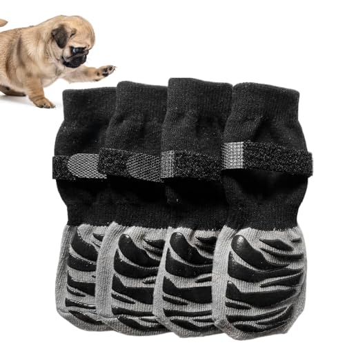 Pfotenschutzsocken, Krallengriff, rutschfest, weich, verstellbar, für Welpen, Hunde, Pfotenschutz für Welpen, kleine Haustiere von NEECS