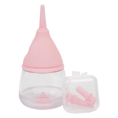 Premium Kitten Stillflasche Kit, Essental Handfütterung mit Flasche für Kätzchen, abgestufte Markierungen, Nippelvielfalt und leicht zu reinigen, sorgt für richtige Ernährung und Bindung von NEECS