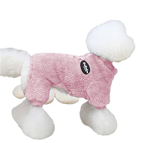 Thermo-Hunde-Pyjama – weicher Fleece-Hunde-Pyjama für Hunde, flauschiger Samt, für den Winter, für kaltes Wetter, Katzenbekleidung für kleine, mittelgroße und große Hunde von NEECS