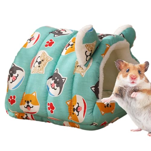 Warmes Haustier-Hamsternest – gemütliches Schlafhaus für Hamster, weiches Kleintier, gemütliches Haustierbett, Käfigzubehör für Frettchen, Kaninchen, Gerbi von NEECS