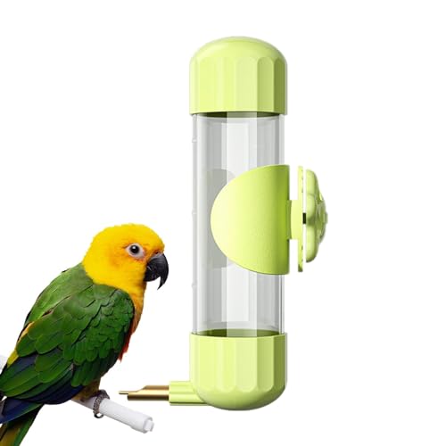 Wasserflasche, Vogeltränke, 200 ml, Papageien-Wasserspender, automatischer transparenter Wasserspender für Sittiche, Nymphensittiche von NEECS