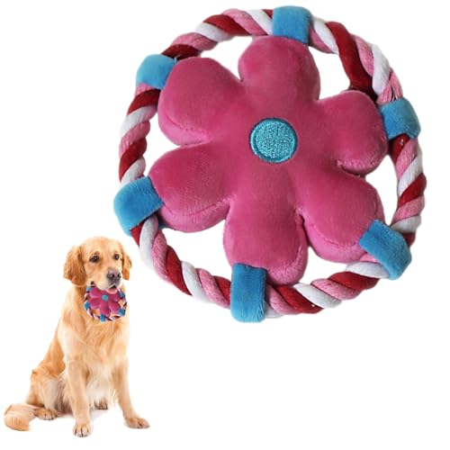 NEERIX Unzerstörbares Hundespielzeug,Robustes und Unzerstörbares Hundespielzeug,Interaktiver Frisbee & Pflegender Kauartikel Perfekt für Große & Kleine Hunde(Rosa) von NEERIX