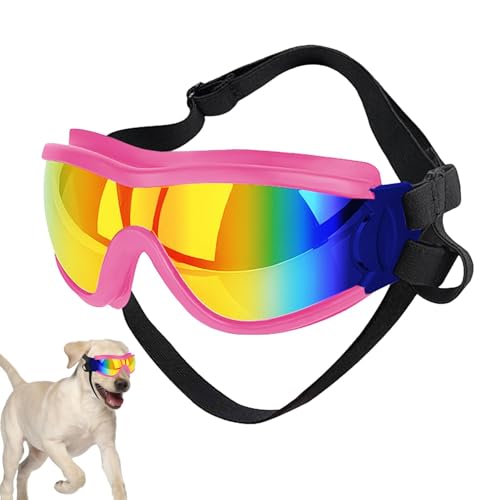 Sonnenbrille für Hunde, effektiver UV-Schutz, Anti-Beschlag-Hundebekleidung und Zubehör für kleine, mittelgroße und große Hunde von NEFLUM
