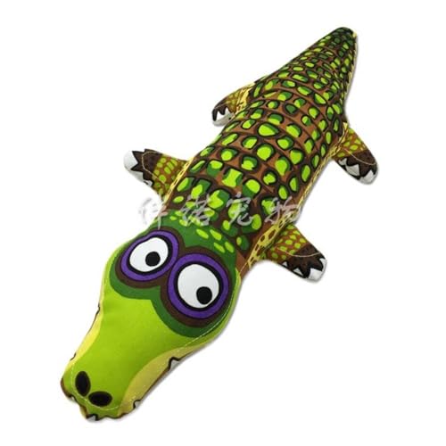 NEINUO Bissfestes Haustier-Soundspielzeug for Krokodile, Haustier-Hundespielzeug, Krokodil-Backenzahnspielzeug/144 (Color : Yellow Crocodile) von NEINUO