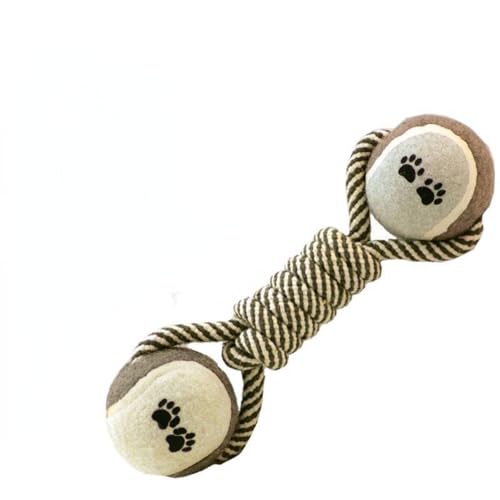 NEINUO Spielzeug for Haustiere, Baumwollschnur, Tennis-Hantel, Hundespielzeug, Backenzahn, Hundespielzeug, Ball, 147 von NEINUO