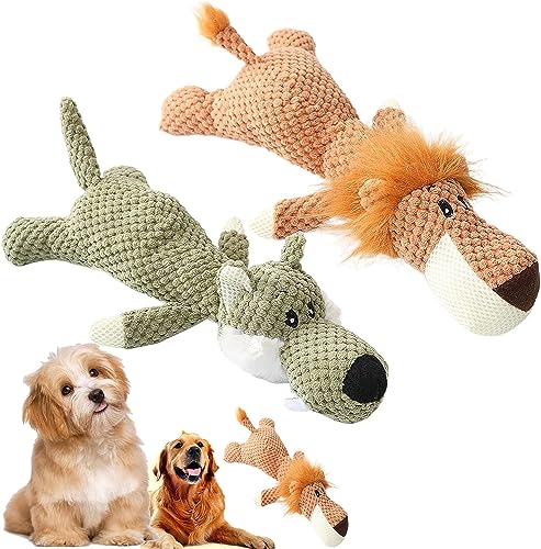 NELLN Robustanimal – Entwickelt for Starke Kauer. InvinciPaw Animals for schwere Kauer. Kauen Sie Robustes Tierspielzeug for Hunde (Color : 2pcs-a) von NELLN