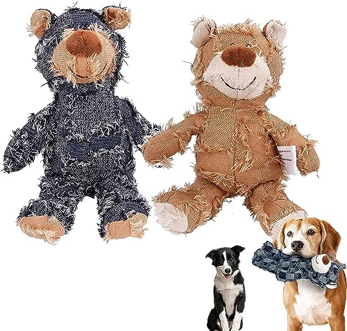 NELLN Unsterblicher Bär – Entwickelt for Starke Kauer. ImmortalBear Hundespielzeug. Unsterblicher Bär for kleine und große Hunde. Extremer Bär (Color : D-2pcs) von NELLN