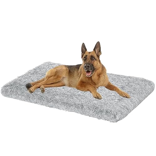 NENIUX Dog Beds Hundekäfig-Matratze, rutschfestes Haustierkissen Katzenunterlage, Hundekissen, Hundehütte, Welpenbett mit abnehmbarem waschbarem Bezug für große, mittelgroße und kleine Hunde, 50 x 40 von NENIUX