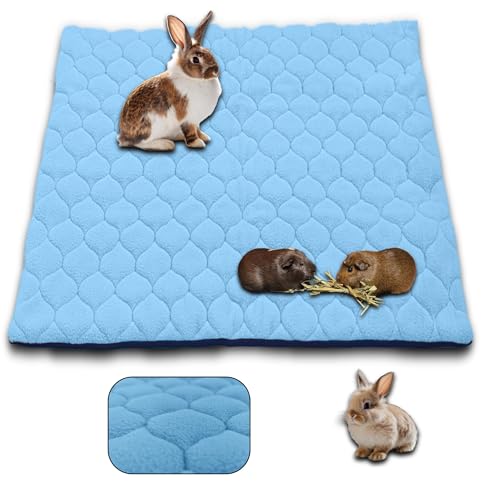 NEO SOLVO Käfigeinlage für Kaninchen und Meerschweinchen - perfekte Einstreu für Innenkäfige und C&C - saugfähig, wasserdicht - Blau - 105 x 105 cm von NEO SOLVO