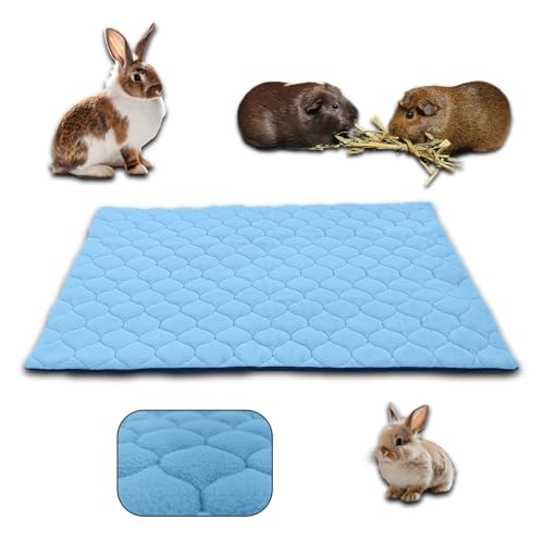 NEO SOLVO Käfigeinlage für Kaninchen und Meerschweinchen - perfekte Einstreu für Innenkäfige und C&C - saugfähig, wasserdicht - Blau - 35 x 70cm von NEO SOLVO