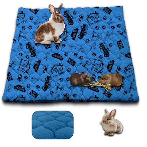 NEO SOLVO Käfigeinlage für Kaninchen und Meerschweinchen - perfekte Einstreu für Innenkäfige und C&C - saugfähig, wasserdicht - Dunkelblau - 105 x 105 cm von NEO SOLVO