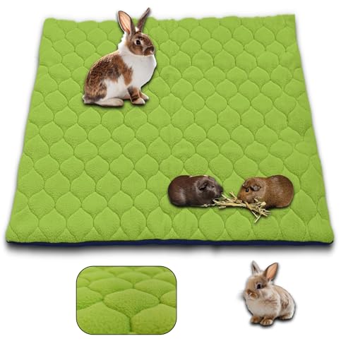 NEO SOLVO Käfigeinlage für Kaninchen und Meerschweinchen - perfekte Einstreu für Innenkäfige und C&C - saugfähig, wasserdicht - Grün - 105 x 105 cm von NEO SOLVO