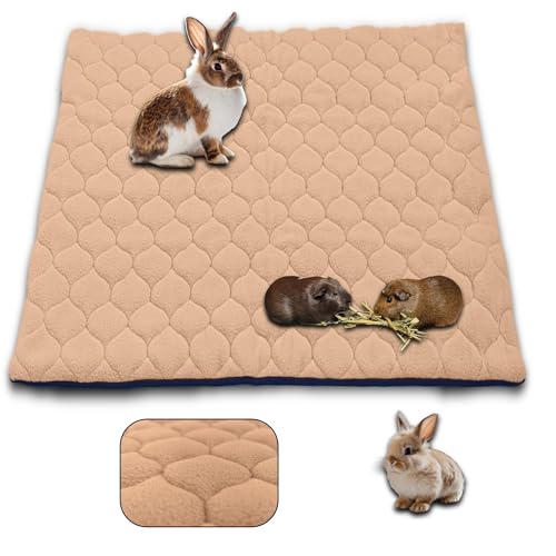 NEO SOLVO Käfigeinlage für Kaninchen und Meerschweinchen - perfekte Einstreu für Innenkäfige und C&C - saugfähig, wasserdicht - Pfirsich - 105 x 105 cm von NEO SOLVO