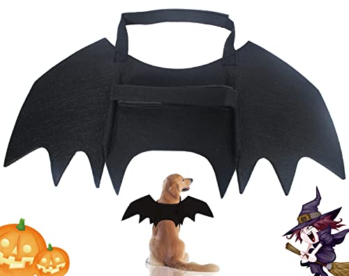 Haustier Halloween Kostüm Katze Hund Fledermaus Flügel, Dress Up Lustige Cool Apparel für Cosplay Party, Halloween Party Dekoration, Urlaub Dekorationen Kleidung, Hund Katze Dress Up Zubehör von NEOGULY