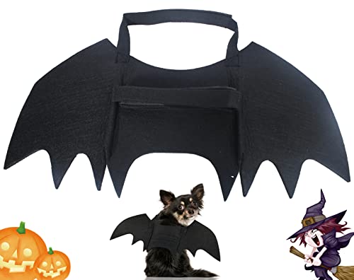 Haustier-Halloween-Kostüm für Katzen, Hunde, Fledermausflügel, lustig, coole Kleidung für Cosplay-Party, Halloween-Party-Dekoration, Urlaubsdekorationen, Kleidung, Hund und Katze (XS) von NEOGULY