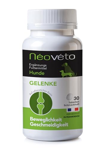 NEOVÉTO – Hundegelenke – 30 natürliche Tabletten – Arthrose bei Hunden – Entzündungshemmend – Vom Veterinärdienst zugelassene Wirkstoffe NEOVÉTO – Hundegelenke – 30 natürliche Tabletten – Arthrose bei Hunden – Entzündungshemmend – Vom Veterinärdienst zugelassene Wirkstoffe von NEOVETO