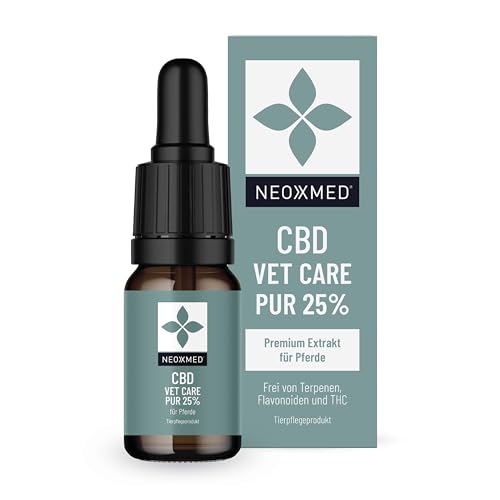 NEOXXMED® Vet CBD-Pflege-ÖL für Pferde | 25% | 2500 mg CBD | THC & Terpenfrei | Premium CBD Extrakt | Tierwohl durch die Kraft der Natur von NEOXXMED