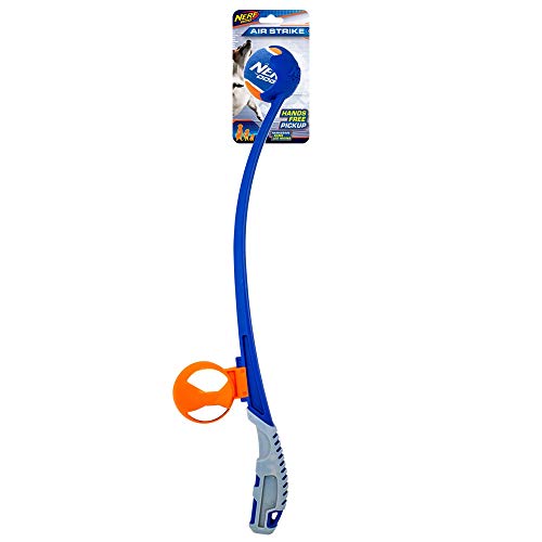 Nerf Dog Luftschlagwerfer mit Kugelclip, 63,5 cm, Blau / Orange / Grau, Größe XXL von NERF