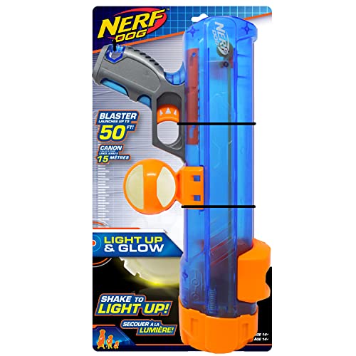 Nerf Dog Tennisball Blaster Hundespielzeug, 16 Inch Translucent Blaster with 1 Ball von NERF