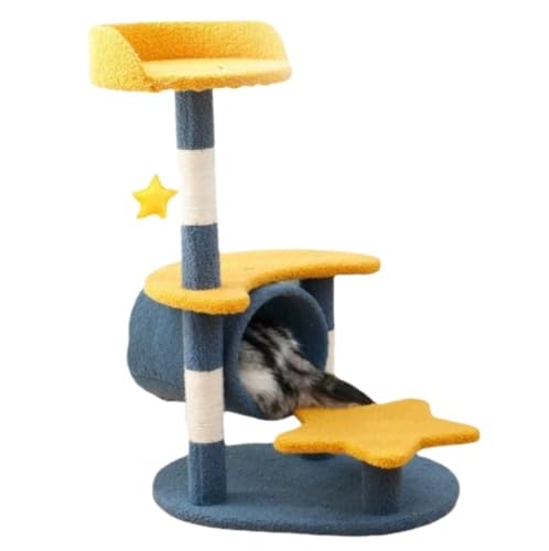 NESPIQ Katzenkratzbaum Katzenmöbel Kleiner Kratzbaum Für Den Innenbereich Mit Cat Condo, Katzenturm Mit Nature-Kratzbaum Kratzbaum Für Katzen von NESPIQ