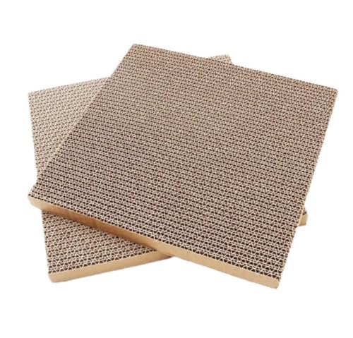 NESPIQ Kratzbrett Katzen 2PC Cat Scratch Pad Wellpappe Cat Scratcher Pappe Und Lounge-Bett for Indoor-Katzen Katzenkratzbretter von NESPIQ